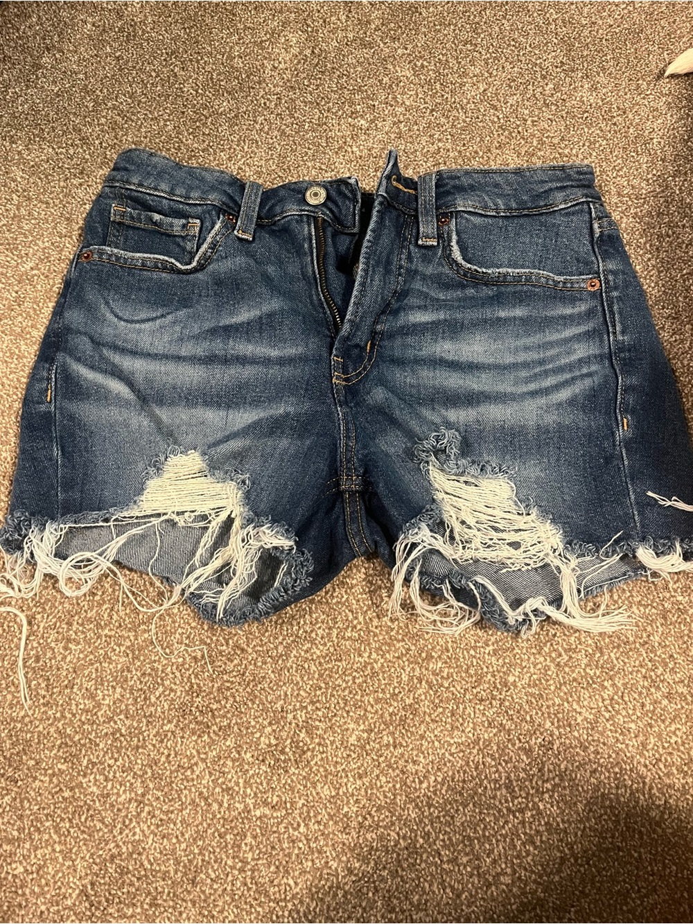 Old Navy Distressed Blue Denim Cutoff Shorts